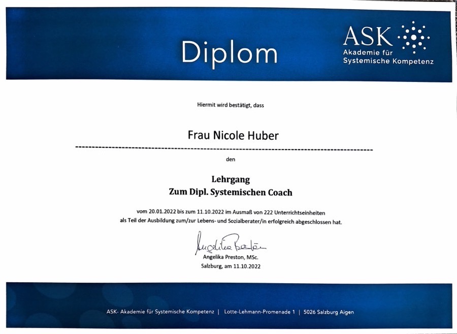 ASK Diplom – Systemischer Coach