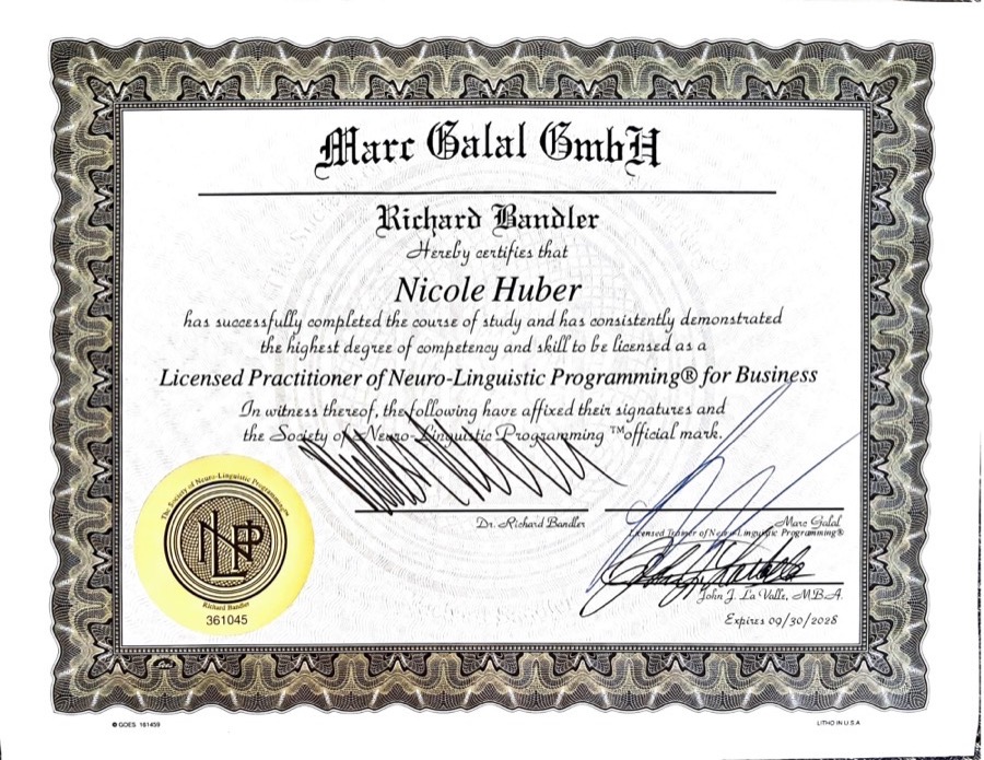 Marc Galal / Richard Bandler – NLP Practitioner