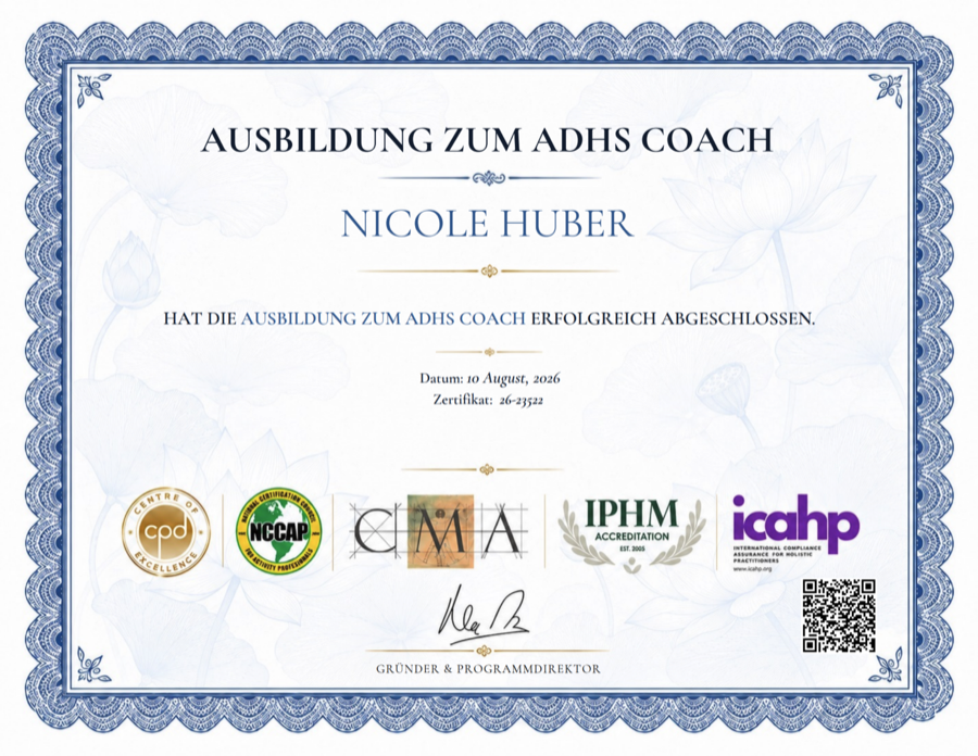 Ausbildung zum ADHS Coach
