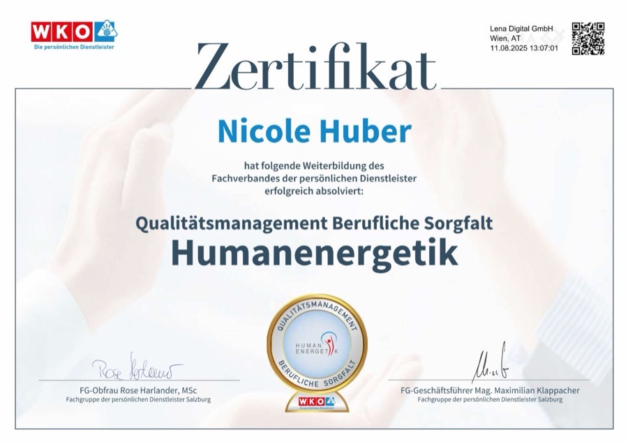 WKO Qualitätsmanagement Humanenergetik